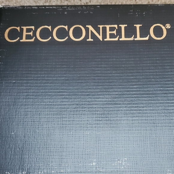 Cecconello Velvel Black Heels Size 10 US 41 EU New in a box - Picture 5 of 9